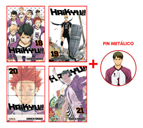 Ivrea Haikyu!! Combo 18 to 21 - Manga 0