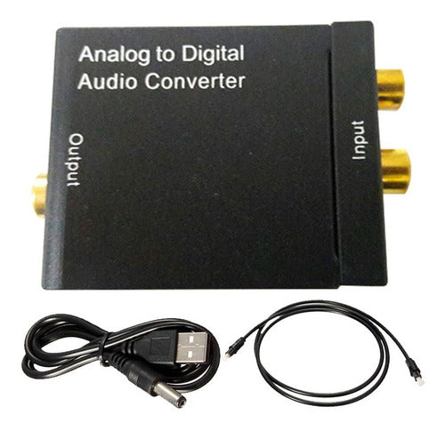 Digital Audio Converter Toslink Analog to Coaxial RCA USB 0