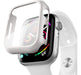 Pzoz Compatible for Apple Watch Series 6/5/4/SE 40mm Case with Screen Protector - White 0