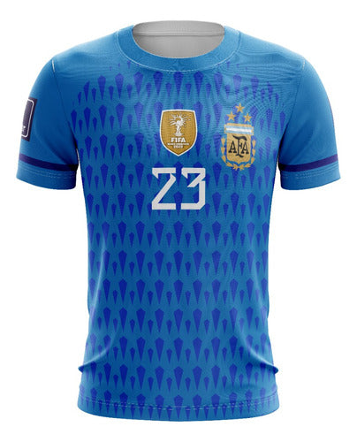 Sublimated T-Shirt - Argentina Goalkeeper Blue - Customizable 0