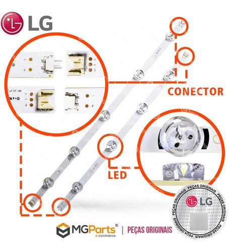 Kit Barras De Led Tv LG 47lb5800 47lb6500 Original 3