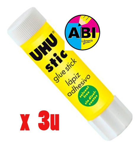 Uhu Stic 40gr Grande Pegamento Adhesivo  Barra X 3 Unidades 1