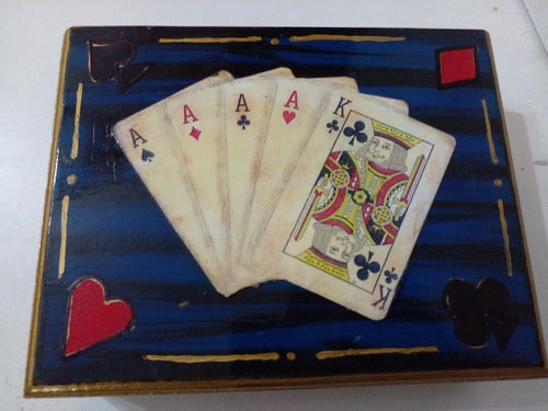 Caja De Naipes Poker + 2 Decks Excellent Piece 1