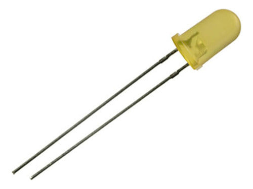 LED Amarillo 5mm Difuso X 5 Unidades 0