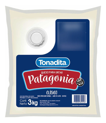 Queso Crema Patagonia Pouch X 3 Kilos Tonadita 0