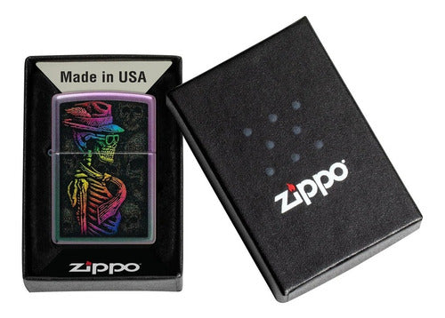 Zippo Encendedor Modelo 48192 Skull Design Garantia 1