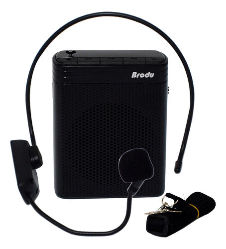 Wireless Headset Microphone Voice Amplifier SD FM Radio BT Speaker 0