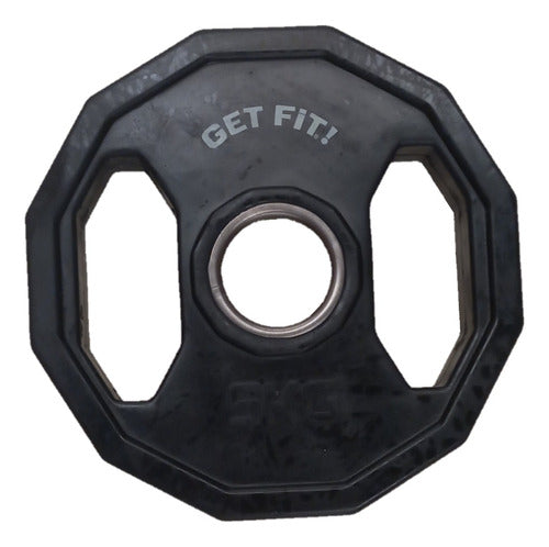 Get Fit Olympic Rubber Coated Disc 10 Kg 1