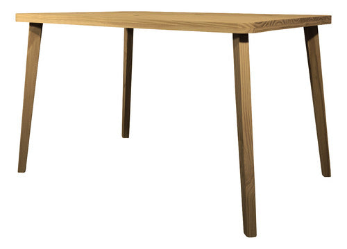 Sajo Solid Wood Dining Table with Slanted Legs 120x80 1