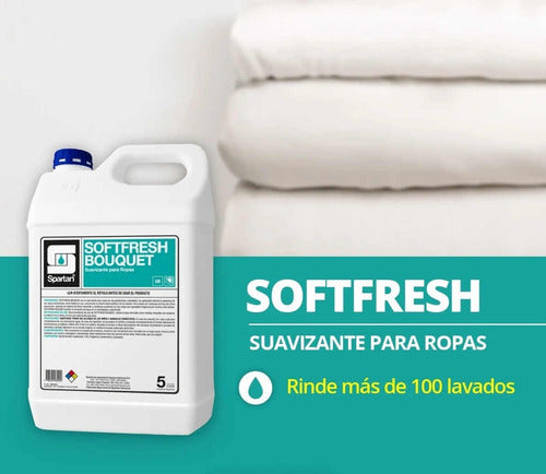 Suavizante Para Ropa Softfresh Bouquet X 5 Lts Spartan 1