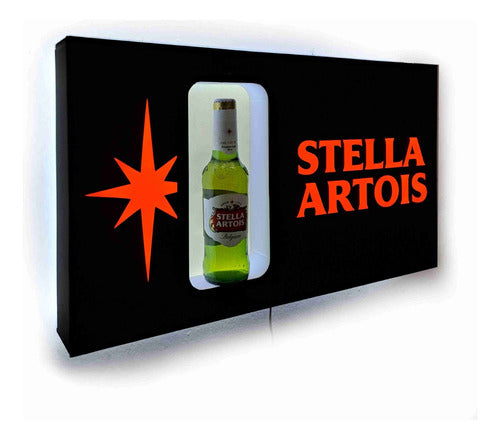 LED Illuminated Stella Artois Beer Sign for Glass/Bottle Bar Decor 0