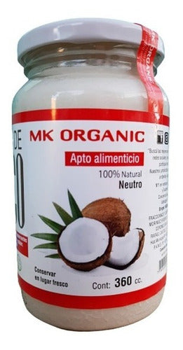 MK Organic 360cc Natural Organic Neutral Coconut Oil 0