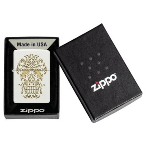 Zippo Encendedor 48710 Sugar Skull Design Original Garantía 1