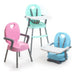3-in-1 Baby Dining Chair Booster Seat High Low Lightweight + Bib 14