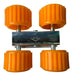 Roan Nautical Trailer Bed with 4 Reinforced Orange Rollers 2