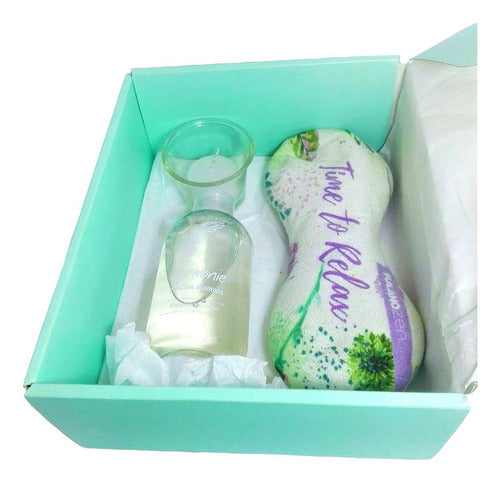 Relaxing Jasmine Aroma Spa Gift Box Set N62 - Pamper Yourself or Gift a Special Moment of Relaxation - Gift Box Kit Aroma Caja Regalo Spa Jazmín Set Zen N62 Relax