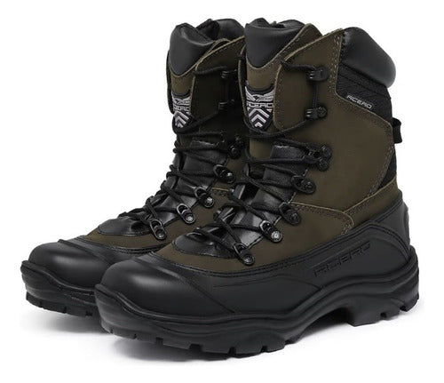 Bota Tática Trilha Trekking Acero Couro Tiger Pró Coturno 1