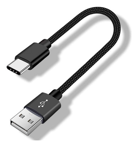 Cable Corto De Carga Y Datos Usb C Ausb Para Android 0