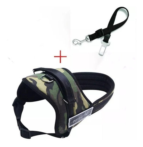 Petdog Control Harness for Dogs - Padded Size L with Car Belt 0