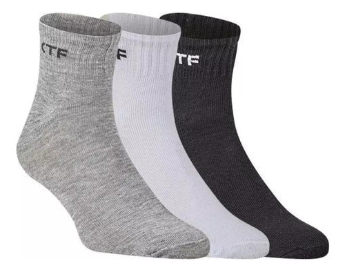 Cotton Foot Sport 3-Pack Paddle High Socks Assorted Colors x3 1