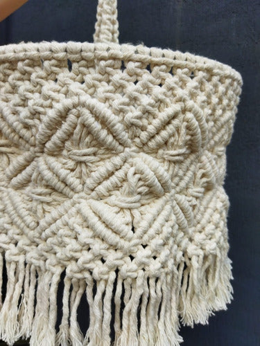 MARTI HOME Lampara Macramé Colgante Artesanal 3