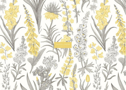 Maison De Papier Yellow Flowers Rectangular Placemats 0