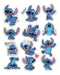 Kit Com 20 Adesivos Personalizados Do Stitch 0