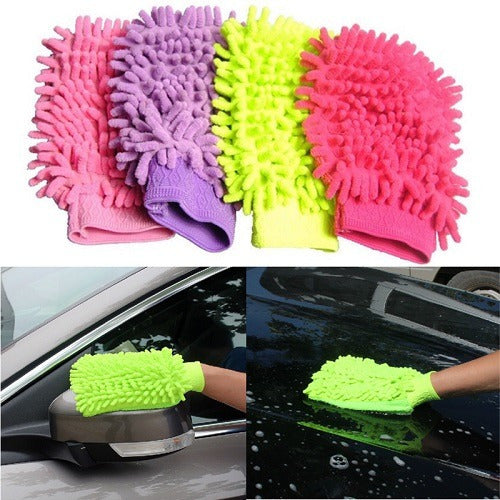 JIELIZHU Microfiber Washing Glove Sponge for Auto and Moto 15x20 Cms 1