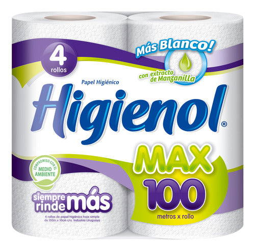 Higienol Max Pack Toilet Paper Single Sheet 100 Meters 4