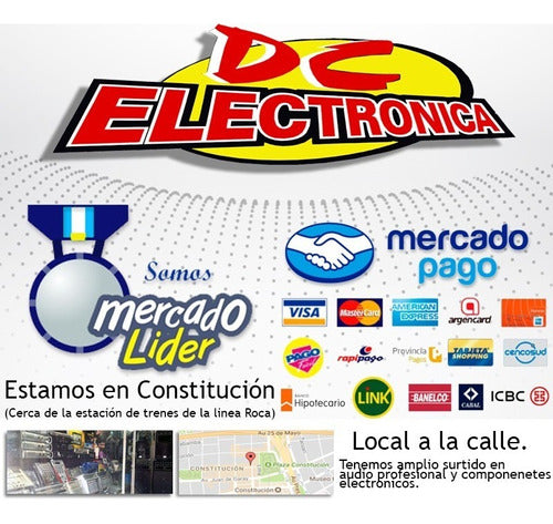 DC-ELECTRONICA Manija Para Bafle C/ Barra Reforzada Plastica De Embutir 2