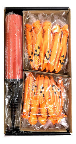 Vip Deco Set Globos Calabazas Luminoso 20 Unidades Halloween Terror 5