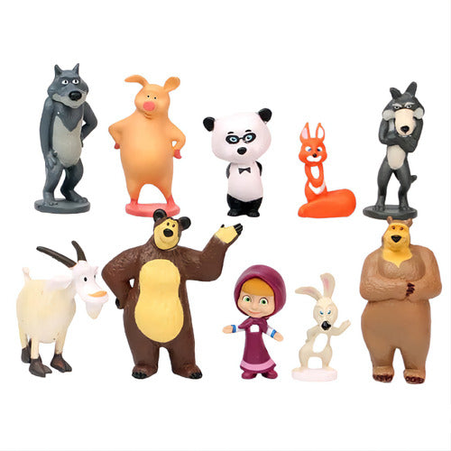 MyO Masha And The Bear Mini Action Figures Set 0