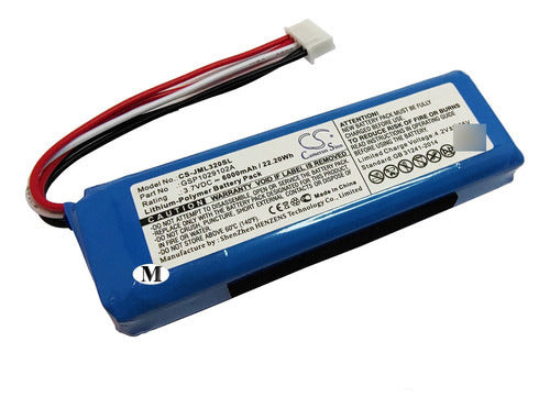 Replacement Battery for JBL Charge 3 Speaker - 6000mAh Lithium-polymer 0