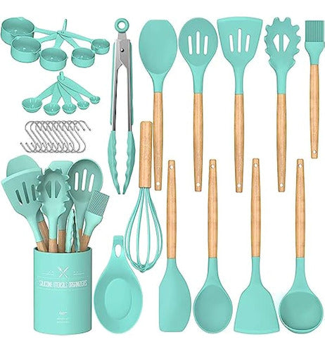 Umite Chef Silicone Kitchen Utensil Set, 33 Pieces 0