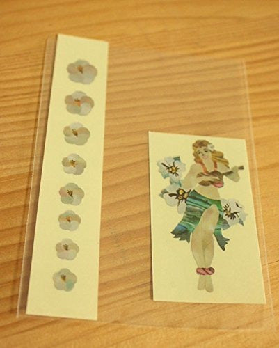 Inlaystickers Ukulele Fretboard Markers and Hula Girl Inlay Sticker Set 3