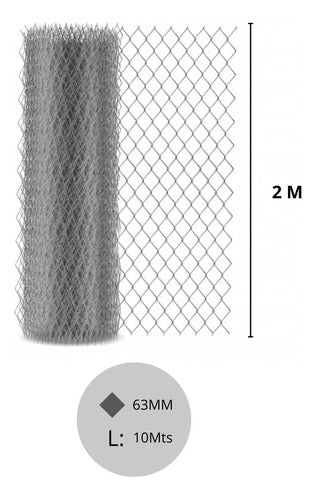 Tejido Romboidal 12.5(2.49mm)x63mmx2.00m 1