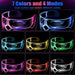 LED Robot Iron Anteojo Bright Glasses Premium Future Show X6 5