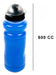 Plastica VC Sports 600cc Bottle with Cap and Spout Cover - Blue 1