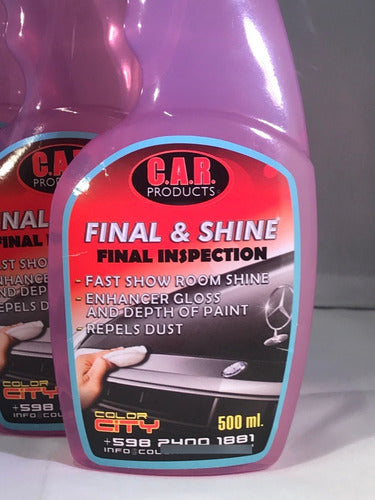 Final Shine Quick Detailer Liquid Wax + Microfiber 500ml H6 1