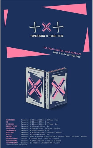 TOMORROW X TOGETHER TXT Chaos Fight Or Escape CD + Libro 3