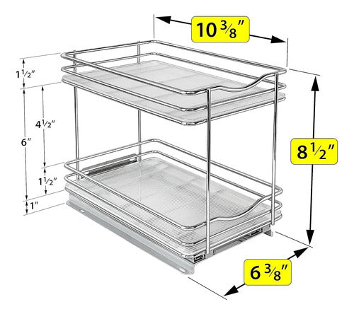 Lynk Professional® Pull Out Spice Rack Organizer for Cabinet 4