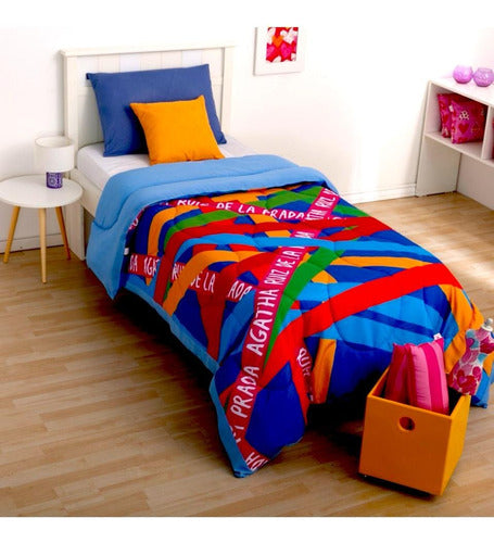 Agatha Ruiz De La Prada Multicolor Rainbow Comforter 0