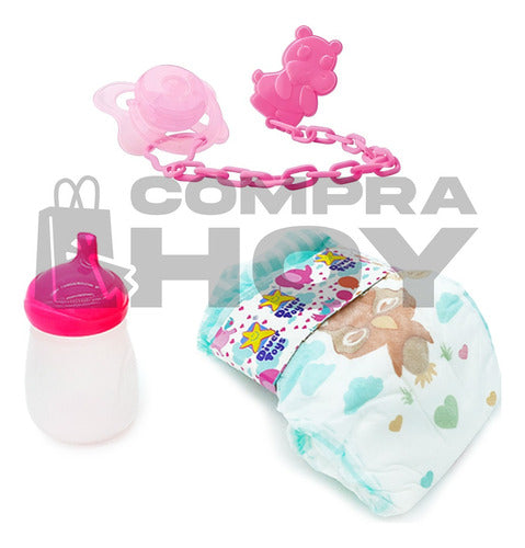 CompraHoy Bebe Real Muñeco Zizinha Modelo 1, Accesorios 12699 3