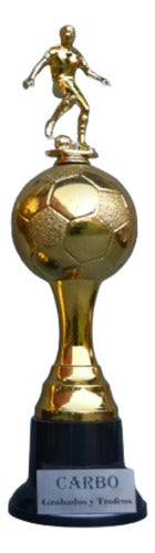 Trofeo, Balon Dorado Con Jugador 44cm 0