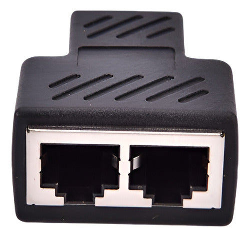 Formas De 1 A 2 Rj45 Lan Ethernet Cable Hembra Splitter Cone 0