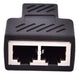 Formas De 1 A 2 Rj45 Lan Ethernet Cable Hembra Splitter Cone 0