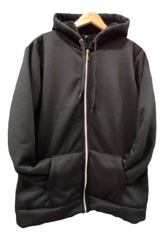 Men's Hooded Jacket with Smooth Fur Lining and Pockets T3 to 12 0