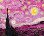 CubikCuadros Starry Night Pink Rosa Van Gogh Art Painting 30x45cm 0