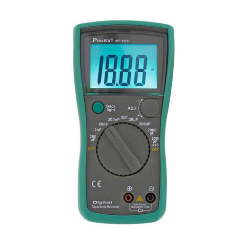 Pro'skit Capacímetro Tester Digital Lcd Mt-5110 0