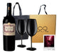 Box Regalo Empresarial Vino Rutini C Malbec + 2 Copas Negras 0